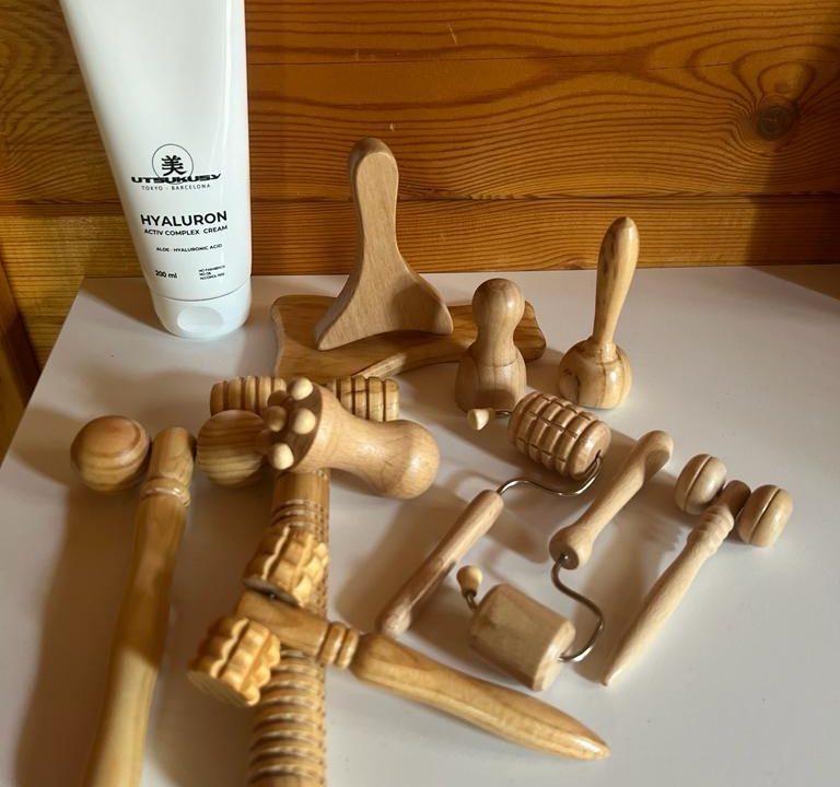 maderoterapia facial, crema de acido hialuronico